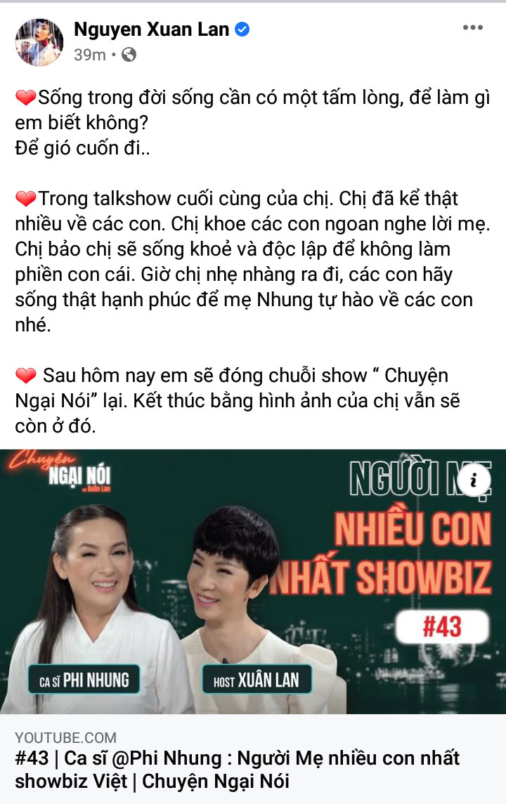 Showbiz Việt ngập trong nước mắt khi hay tin Phi Nhung qua đời vì Covid-19 - 14