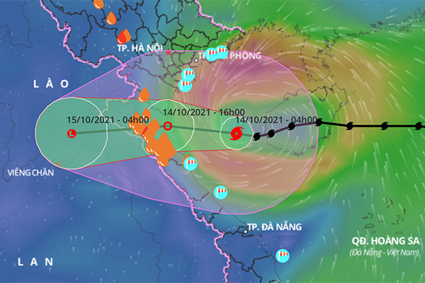 Bão số 8 suy yếu thành áp thấp nhiệt đới, đi vào Thanh Hóa, Nghệ An