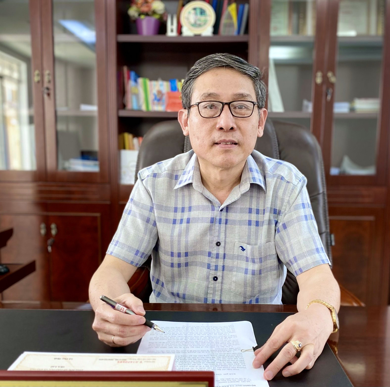 Ông Lê Duy Định-Tỉnh ủy viên, Giám đốc Sở GD-ĐT. Ảnh: Mộc Trà