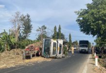 Ayun Pa: Xe tải chở mía va chạm xe công nông, 1 người tử vong