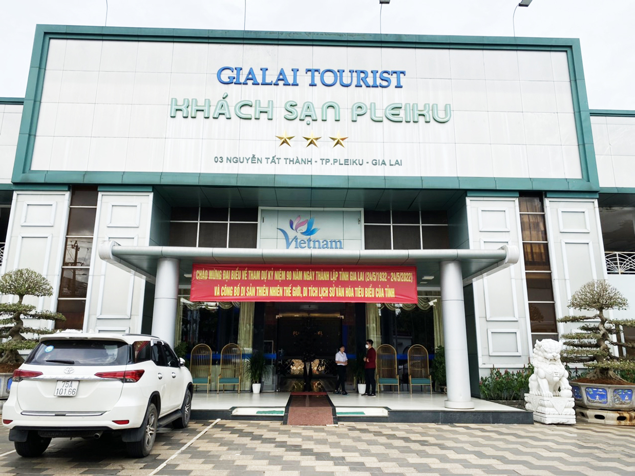 Khách sạn Pleiku đã chuẩn bị sẵn sàng các điều kiện để phục vụ khách trong và ngoài nước đến Gia Lai nhân sự kiện Chào mừng 90 năm thành lập tỉnh Gia Lai. Ảnh: Sơn Ca