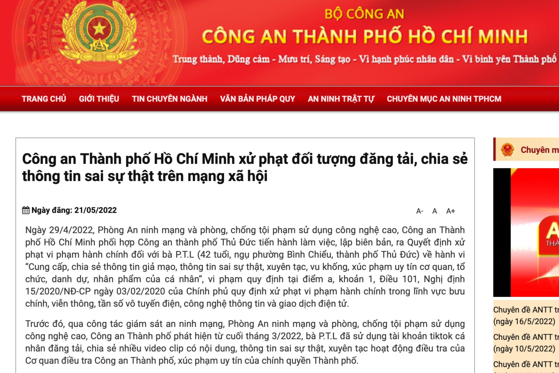 Xử phạt người phụ nữ đăng clip sai sự thật ủng hộ bà Phương Hằng - Ảnh 2.
