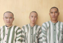  Các đối tượng Hiền, Mạnh và Long (từ trái qua) đã bị tạm giam. Ảnh: Văn Chuẩn
