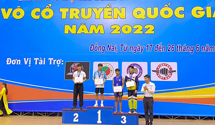 Gia Lai giành 3 huy chương vàng tại Giải Vô địch trẻ và thiếu niên võ cổ truyền quốc gia