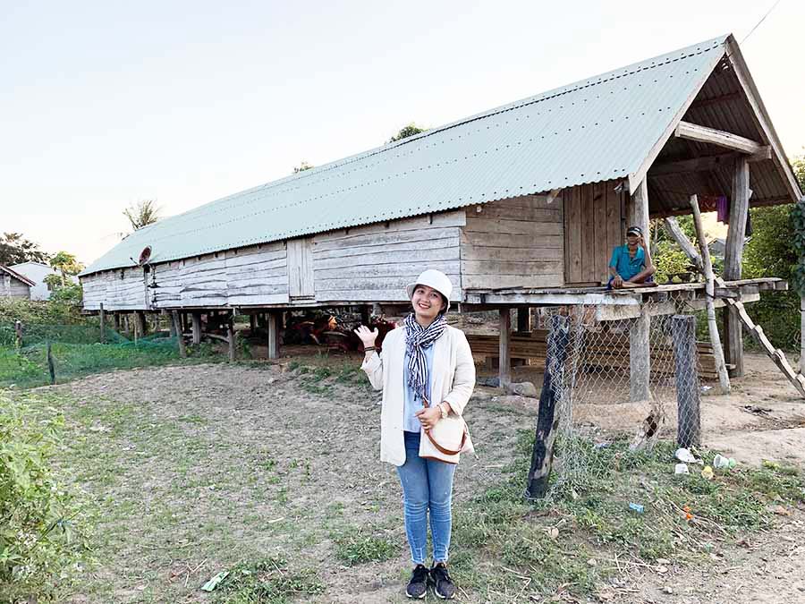 Nhà dài của người Jrai ở buôn Mlah, xã Phú Cần, huyện Krông Pa. Ảnh: Phương Vi
