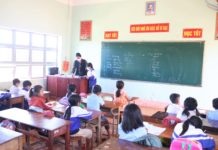 Sau sáp nhập, Trường Tiểu học và THCS Nguyễn Du (xã Dun) đã khắc phục được tình trạng thừa-thiếu giáo viên ở một số bộ môn. Ảnh: Nguyễn Quang