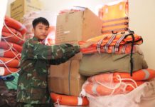 Ban Chỉ huy Quân sự huyện Kông Chro đã chuẩn bị đầy đủ vật tư, phương tiện và xây dựng phương án, kế hoạch phòng-chống bão, lũ. Ảnh: Ngọc Minh