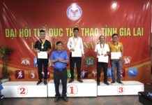 Cơ thủ Quang Chương và Thành Nam giành huy chương vàng môn Billiards tại Đại hội Thể dục thể thao tỉnh Gia Lai