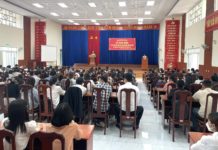Quang cảnh khai mạc kỳ thi tuyển công chức tỉnh năm 2022. Ảnh: Lam Nguyên