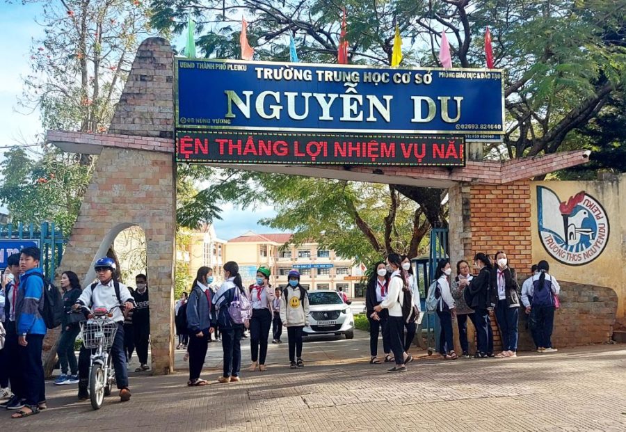 Trường THCS Nguyễn Du (phường Ia Kring, TP. Pleiku) có nhân viên kế toán xin thôi việc do áp lực. Ảnh: Nguyễn Tú
