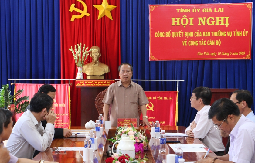 Đồng chí Nguyễn Huy Châu giữ chức Bí thư Huyện ủy Chư Pưh ảnh 1