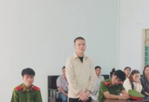Bị cáo Nguyễn Văn Phụng tại phiên tòa.Ảnh: R.H