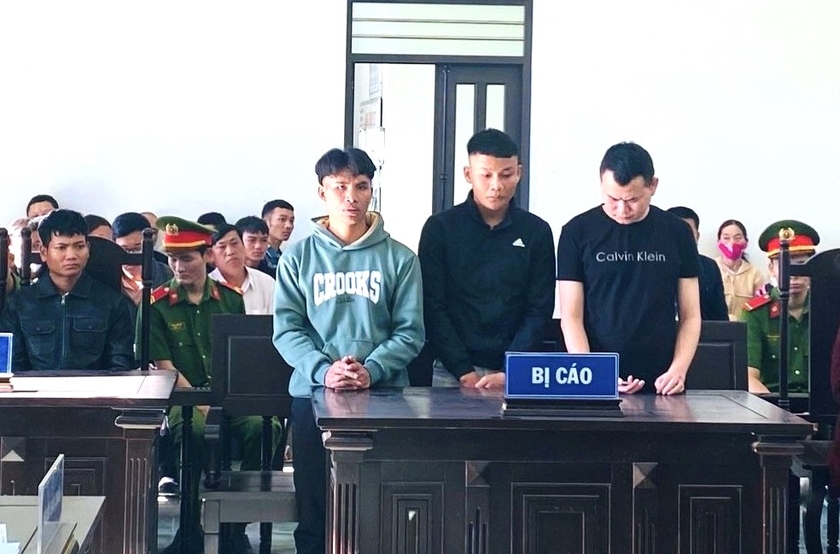 3 bị cáo tại phiên tòa. Ảnh: Nguyễn Hiền