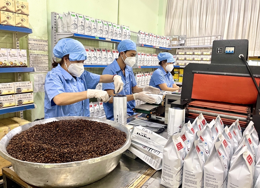 Gia Lai có tiềm năng dồi dào để phát triển công nghiệp chế biến hàng nông sản, trong đó có cà phê. Ảnh: Vũ Thảo