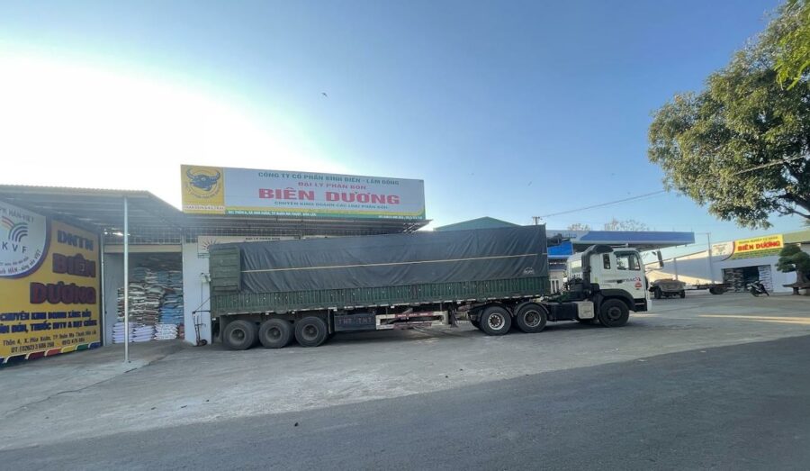 Đại lý phân bón Biên Dương tại TP Buôn Ma Thuột, tỉnh Đắk Lắk phân phối hơn 10 tấn phân bón giả. Ảnh: DNBD 1