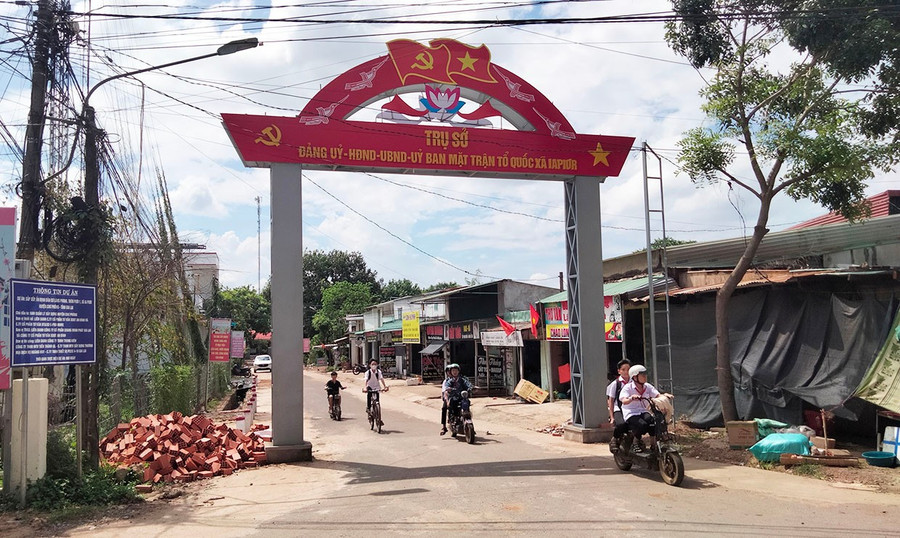 Một góc xã Ia Piơr, huyện Chư Prông. Ảnh: Hoàng Cư day-nhanh-tien-do-du-an-sap-xep-on-dinh-dan-cu-xa-ia-pior-hc.jpg
