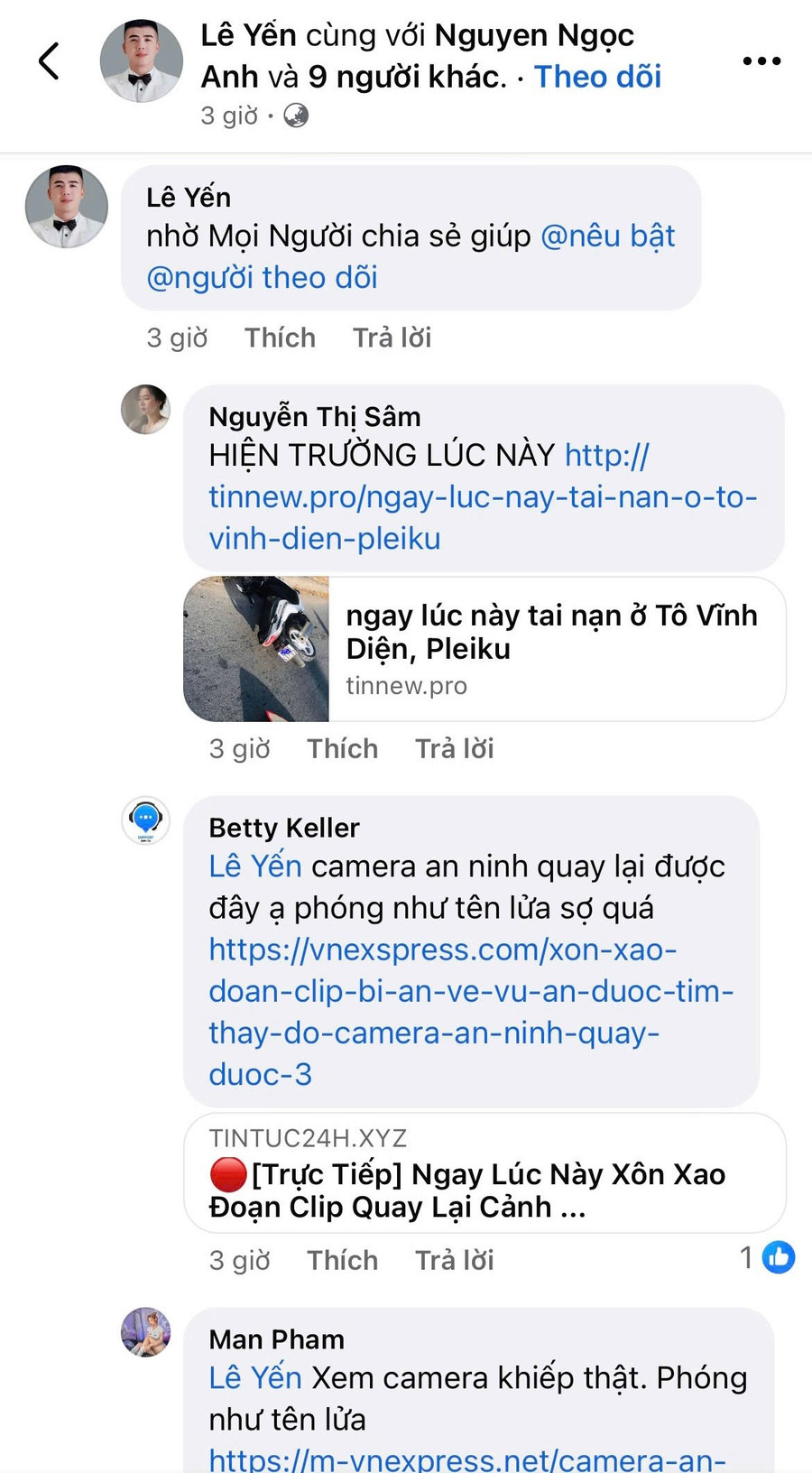 Nhiều tài khoản gắn link lạ vào phần bình luận với các mục đích xấu. Ảnh chụp màn hình nhieu-tai-khoan-gan-link-la-vao-phan-binh-luan-voi-cac-muc-dich-xau-anh-chup-man-hinh.jpg
