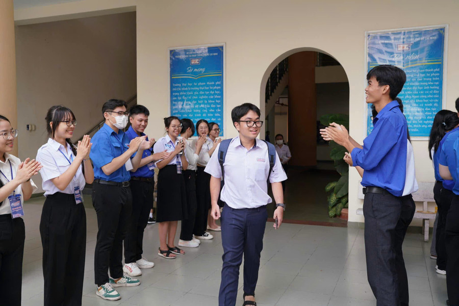 Thí sinh dự kỳ thi đánh giá năng lực chuyên biệt Trường ĐHSP TP. Hồ Chí Minh năm 2024. Ảnh: ĐVCC sphcm.jpg