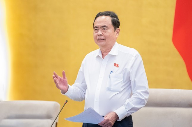Chủ tịch Quốc hội Trần Thanh Mẫn tại phiên họp Ủy ban Thường vụ Quốc hội. Ảnh: QH 105ctqhc-3121-7681-5800.jpg