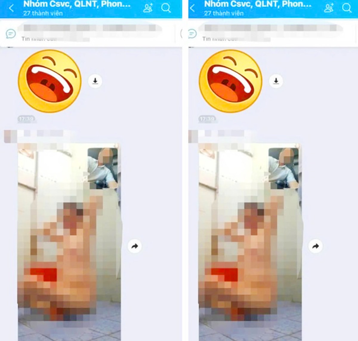 Hình ảnh nhạy cảm được phát tán trên nhóm Zalo của trường 1
