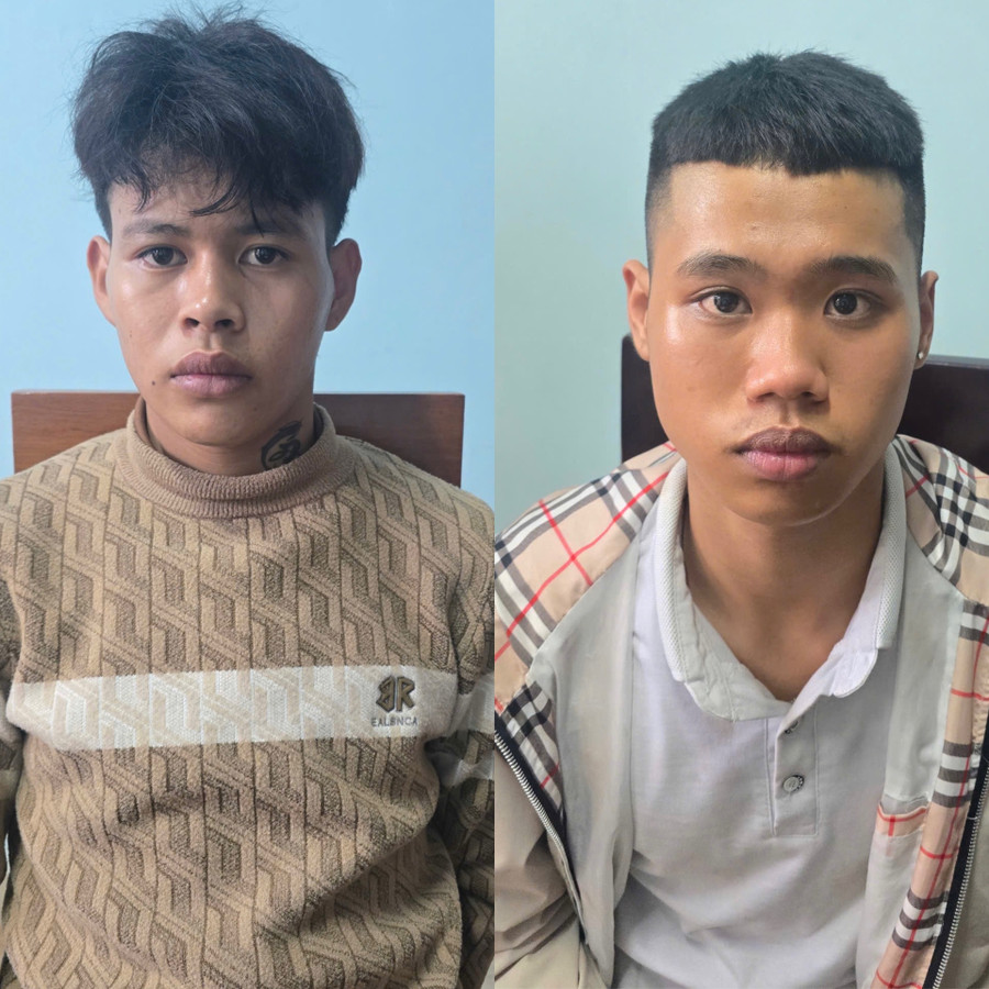 2 đối tượng Sơn (trái) và Sang đã bị bắt giữ. Ảnh: Duy Hải 2-doi-tuong-son-trai-va-sang-da-bi-bat-giu-anh-duy-hai.jpg