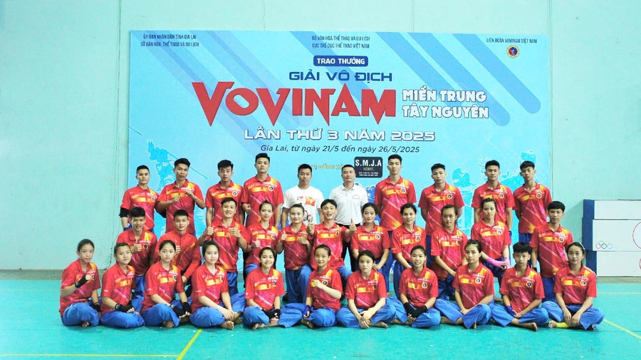 Tham giải vô địch Vovinam, đội tuyển Vovinam Thanh Hóa đặt mục tiêu duy trì thành tích cao. Ảnh: R.H 2bg.jpg