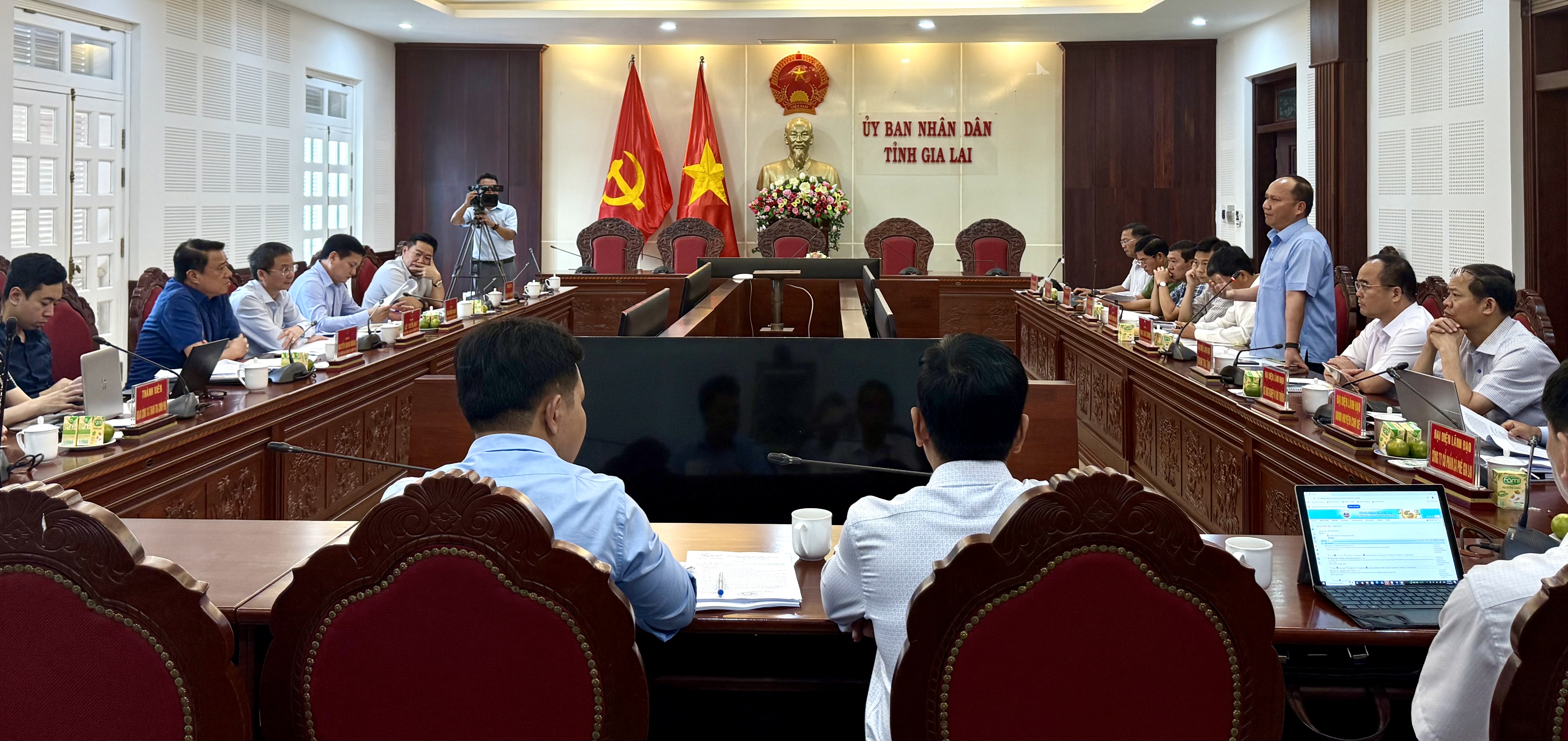 Tổ công tác số 2 của Thanh tra Chính phủ làm việc với UBND tỉnh Gia Lai. Ảnh: NG 1