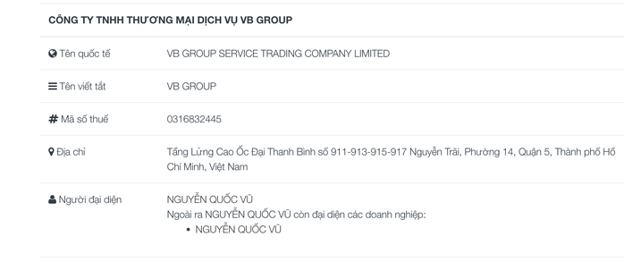 Công ty VB Group bị tạm ngừng xem xét, tiếp nhận hồ sơ công bố mỹ phẩm trong 6 tháng
