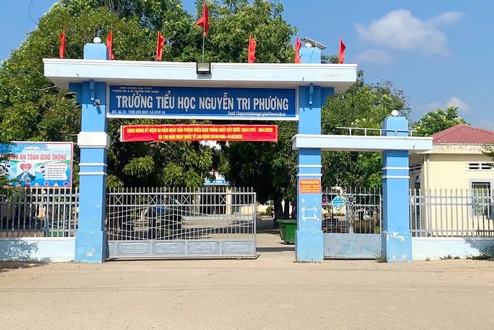 Trường Tiểu học Nguyễn Tri Phương nơi xảy ra vụ việc 1