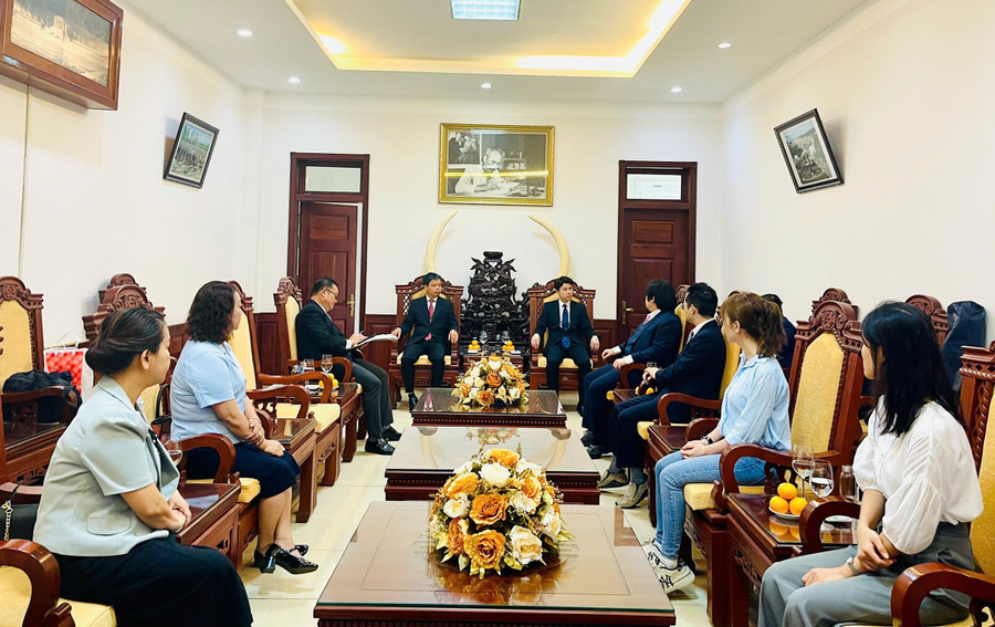 Quang cảnh buổi tiếp và làm việc. Ảnh: A.H z6596096637849-f85e62e782afeb86e1d8df241314ee42.jpg