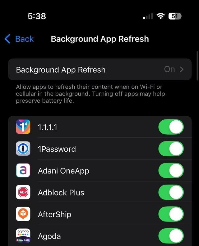 Tính năng tự làm mới ứng dụng trong nền của iPhone Tính năng tự làm mới ứng dụng trong nền của iPhone