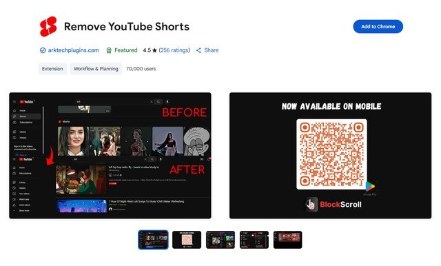 Tiện ích này sẽ xóa sổ Shorts khỏi YouTube trên Chrome Tiện ích này sẽ xóa sổ Shorts khỏi YouTube trên Chrome