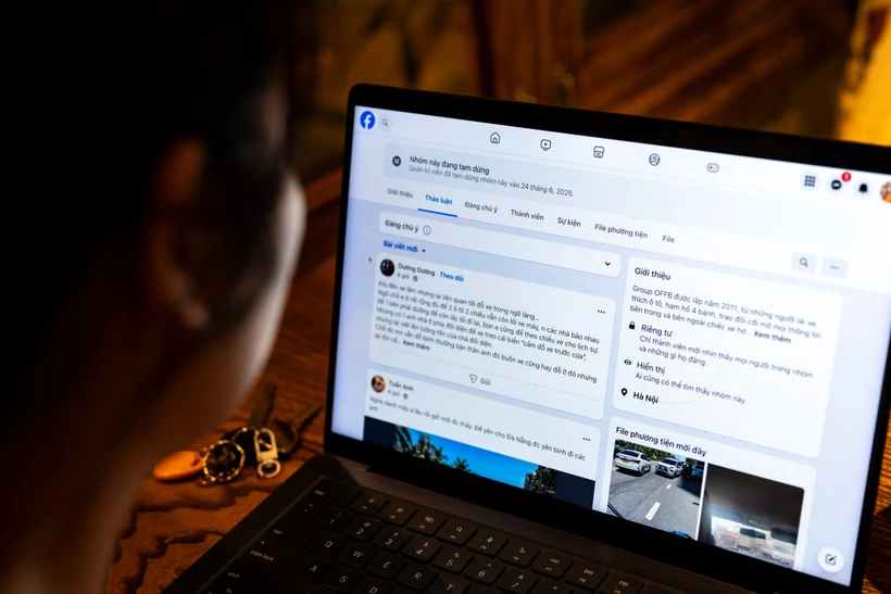 Hàng loạt group Facebook tại Việt Nam bất ngờ bị dừng hoạt động. (Ảnh: Minh Sơn/Vietnam=) Hàng loạt group Facebook tại Việt Nam bất ngờ bị dừng hoạt động. (Ảnh: Minh Sơn/Vietnam=)