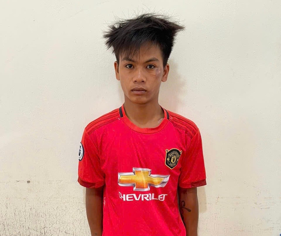 Đối tượng Trung đã bị bắt sau 17 giờ gây án. Ảnh: Quốc Khánh doi-tuong-trung-da-bi-bat-sau-17-gio-gay-an-anh-quoc-khanh.jpg