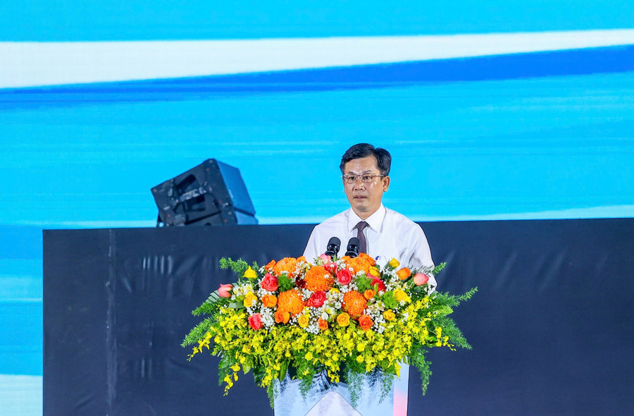 Giám đốc Sở Nông nghiệp và Môi trường Cao Thanh Thương phát biểu tại lễ bế mạc. Ảnh: N.Dũng 3bcb46782d70a62eff61.jpg