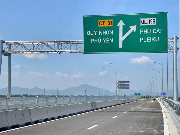 Nhiều đoạn trên Cao tốc Hoài Nhơn - Quy Nhơn đã hoàn thành. Ảnh: Q.Đ. 1