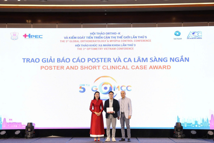 Bác sĩ Lê Thái Minh Hiếu xuất sắc đạt giải Nhì tại Hội thảo. Ảnh: NVCC gen-h-hieu.jpg